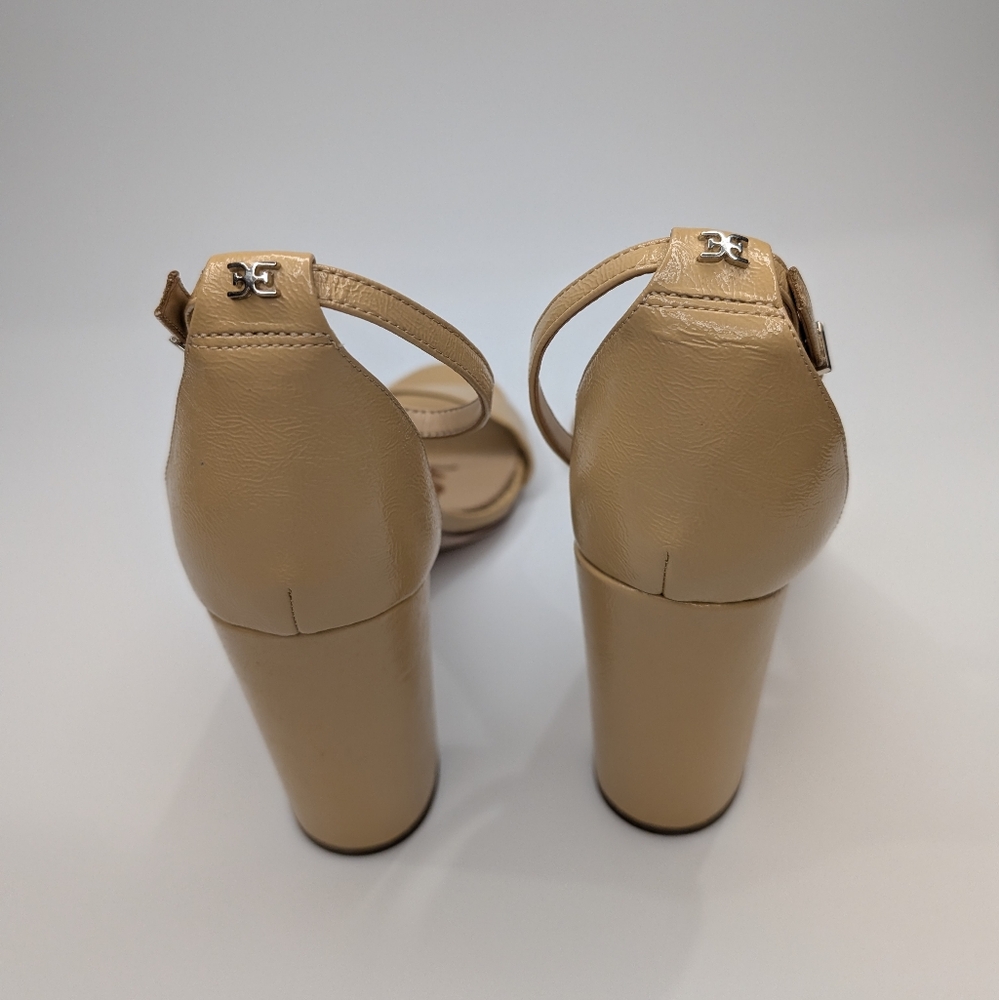Sam Edelman Yaro Block Heel Sandals Nude Tan Size 10 - Picture 5 of 6